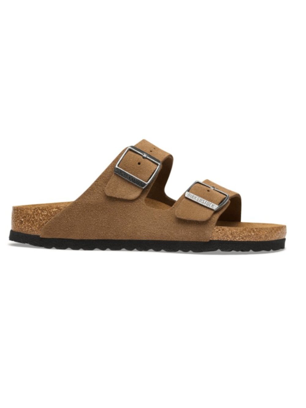 Birkenstock Unisex Arizona BS Suede Leather Sandals - Dark Tea